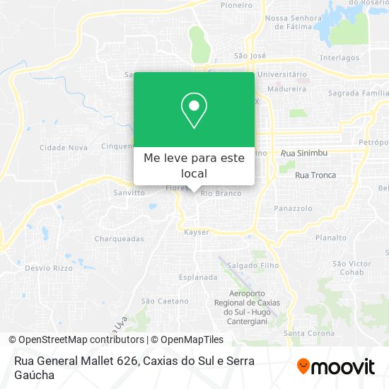 Rua General Mallet 626 mapa