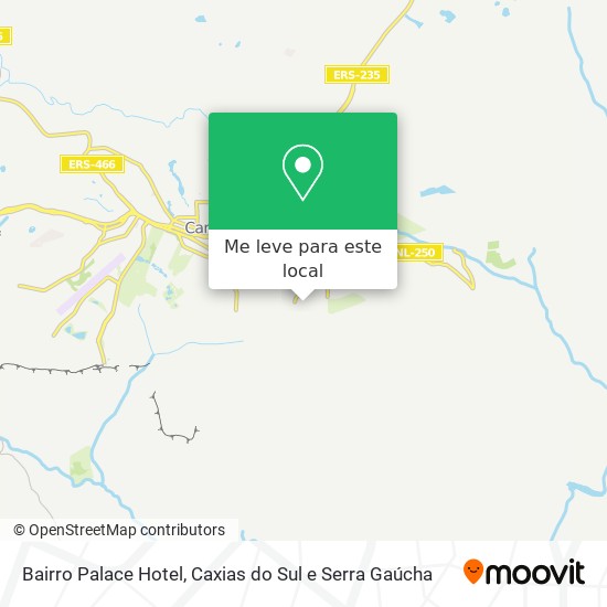 Bairro Palace Hotel mapa