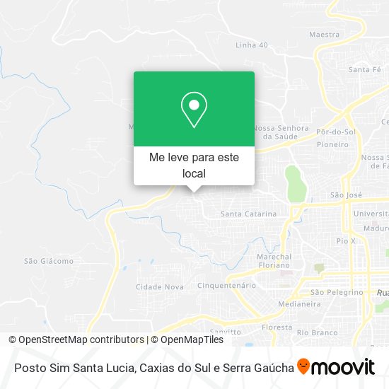 Posto Sim Santa Lucia mapa