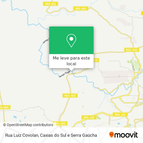Rua Luiz Covolan mapa