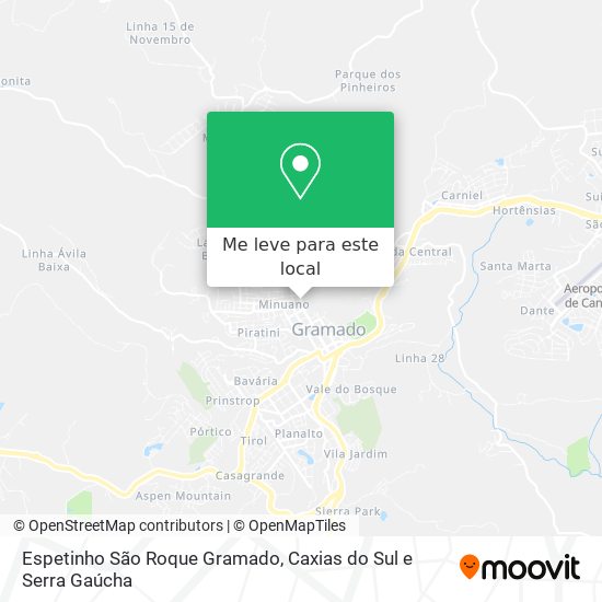 Espetinho São Roque Gramado mapa