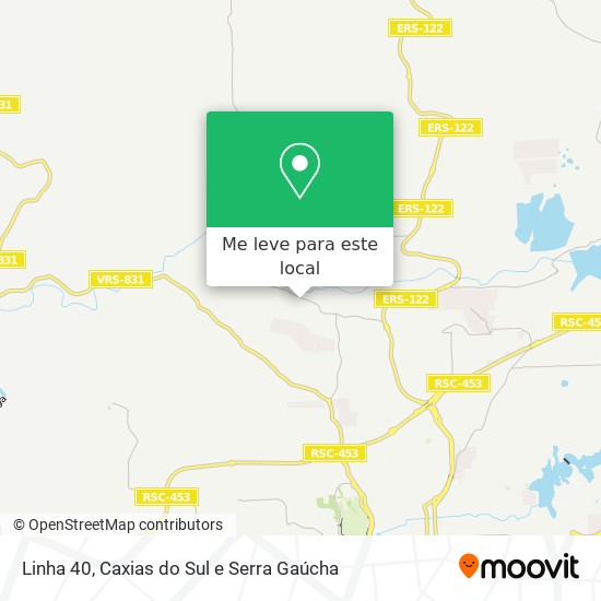Linha 40 mapa