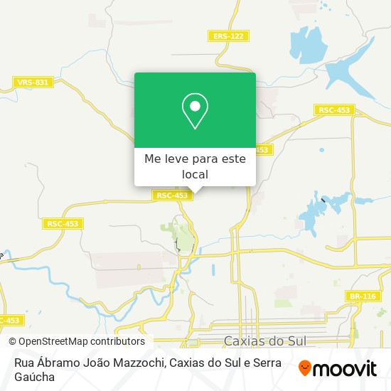 Rua Ábramo João Mazzochi mapa
