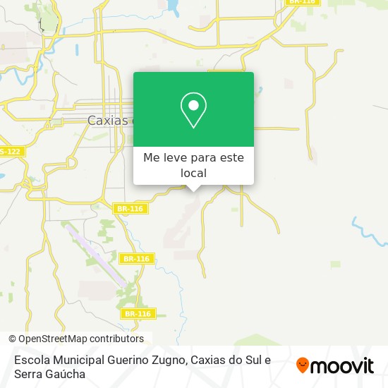 Escola Municipal Guerino Zugno mapa