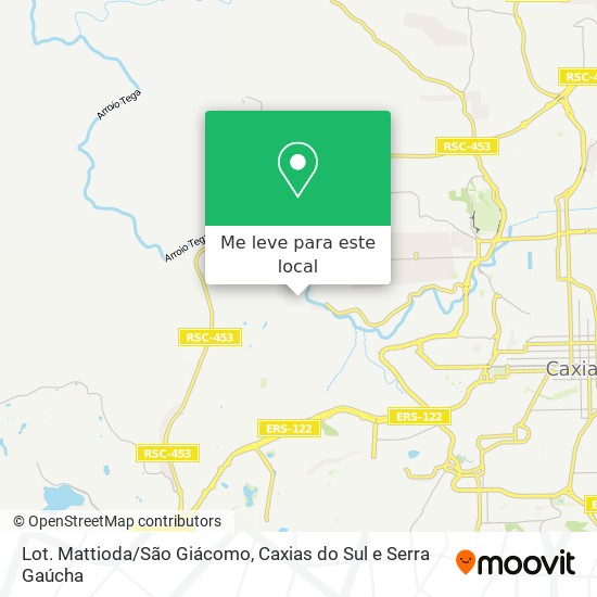 Lot. Mattioda/São Giácomo mapa