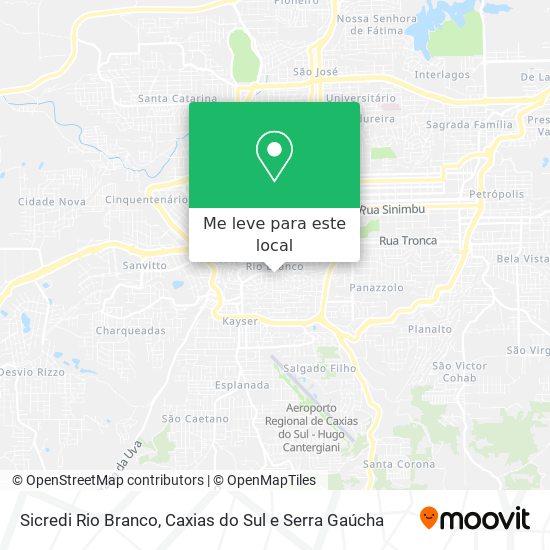 Sicredi Rio Branco mapa