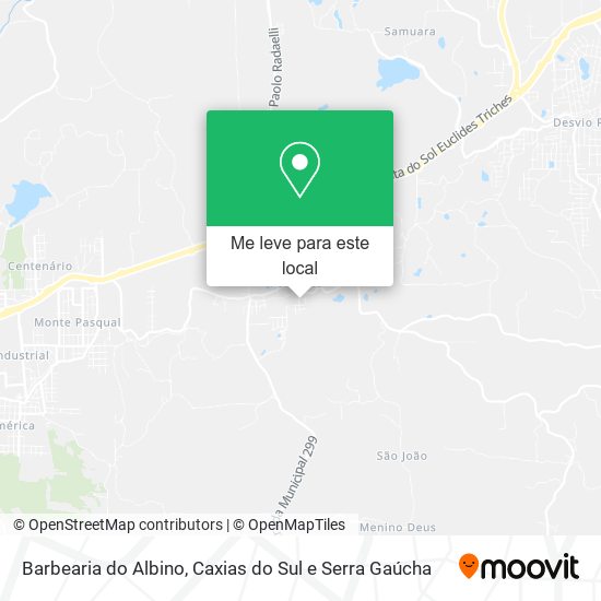 Barbearia do Albino mapa