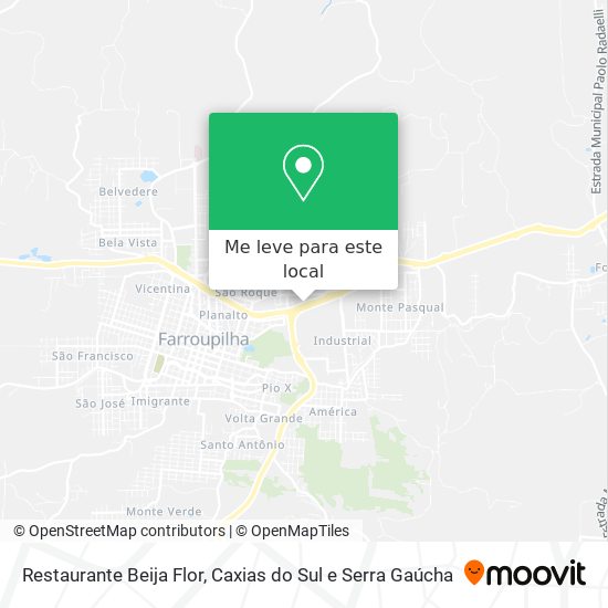 Restaurante Beija Flor mapa