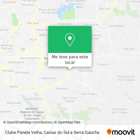 Clube Panela Velha mapa