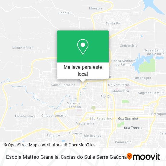 Escola Matteo Gianella mapa