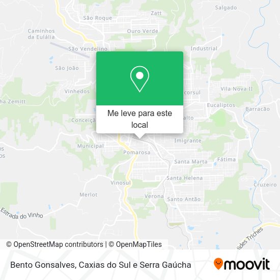 Bento Gonsalves mapa