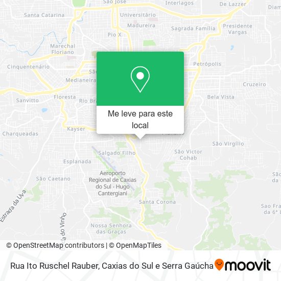 Rua Ito Ruschel Rauber mapa