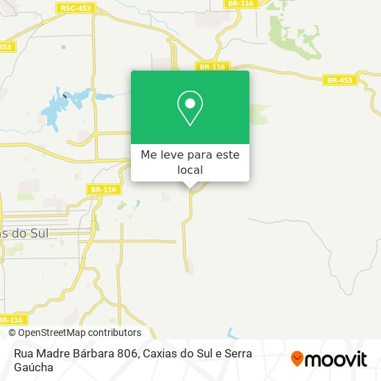 Rua Madre Bárbara 806 mapa