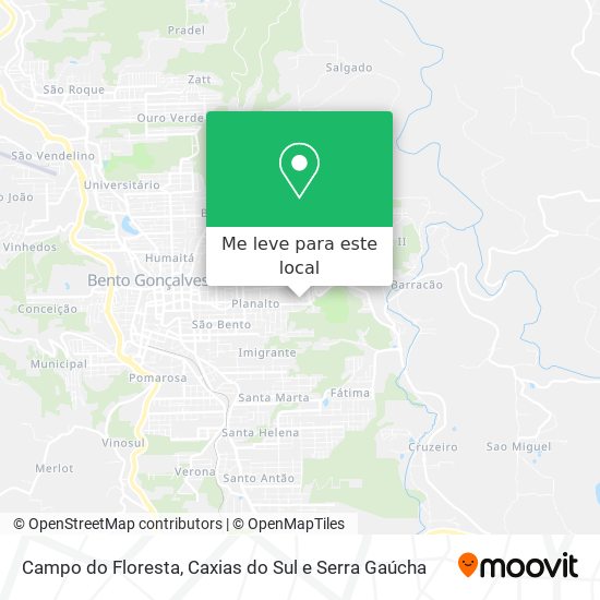 Campo do Floresta mapa