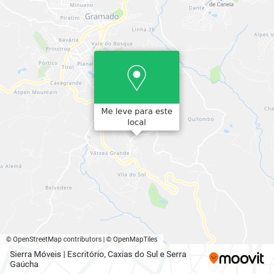 Sierra Móveis | Escritório mapa