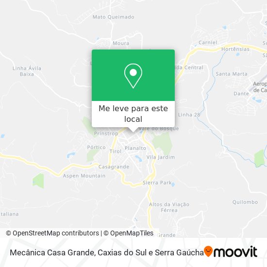 Mecânica Casa Grande mapa
