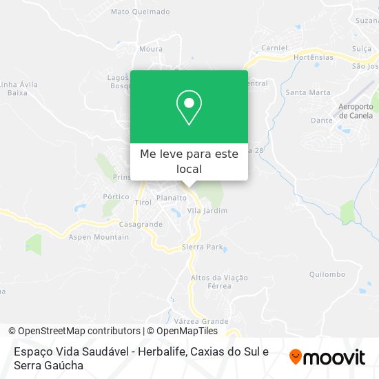 Espaço Vida Saudável - Herbalife mapa