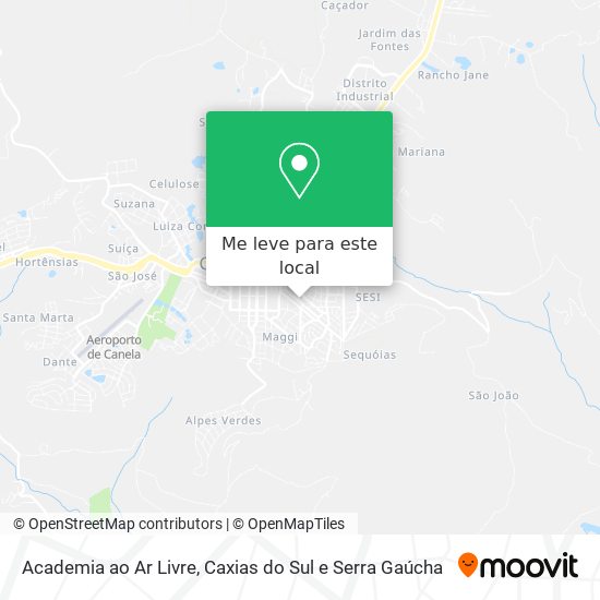 Academia ao Ar Livre mapa