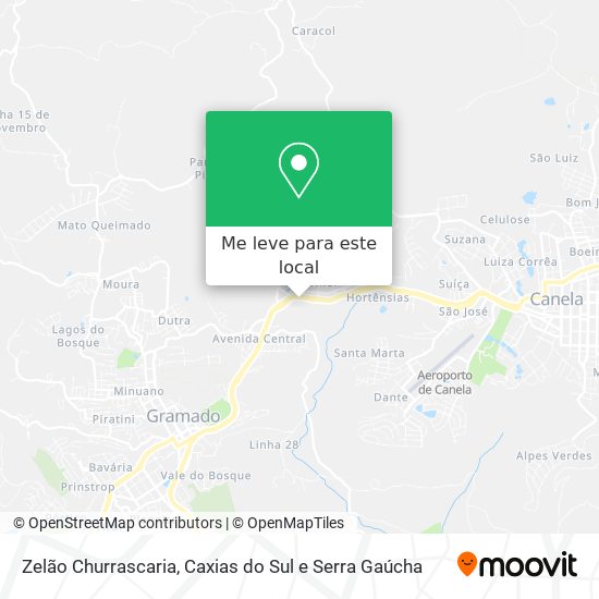 Zelão Churrascaria mapa