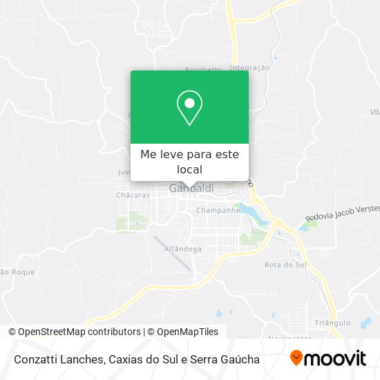 Conzatti Lanches mapa