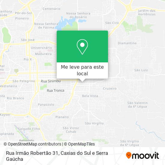 Rua Irmão Robertão 31 mapa