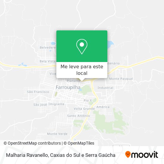 Malharia Ravanello mapa