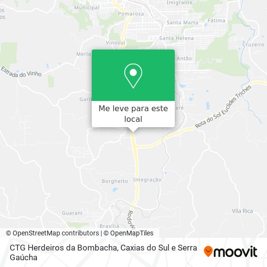 CTG Herdeiros da Bombacha mapa