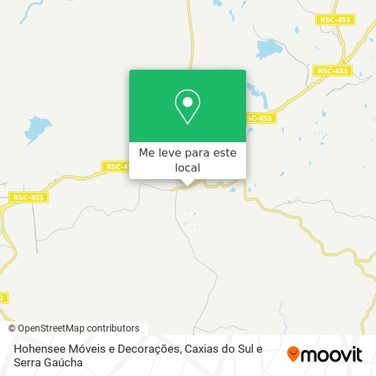 Hohensee Móveis e Decorações mapa