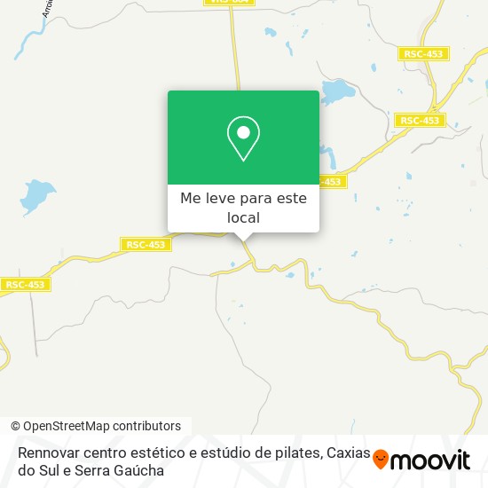 Rennovar centro estético e estúdio de pilates mapa