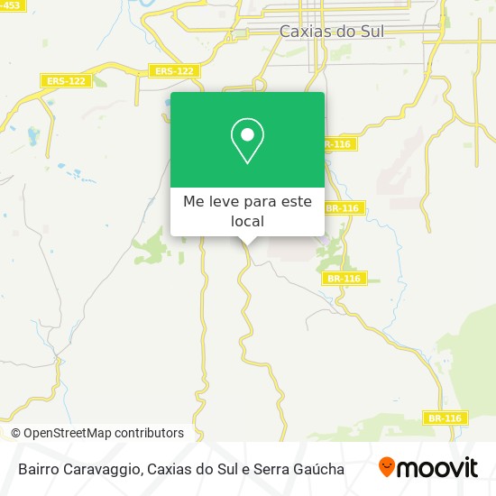 Bairro Caravaggio mapa