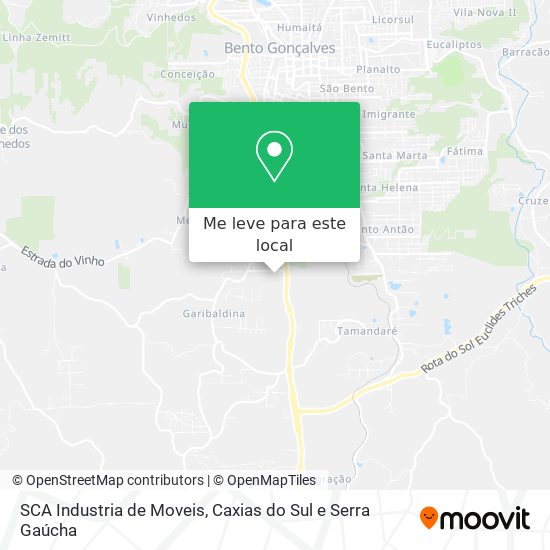 SCA Industria de Moveis mapa