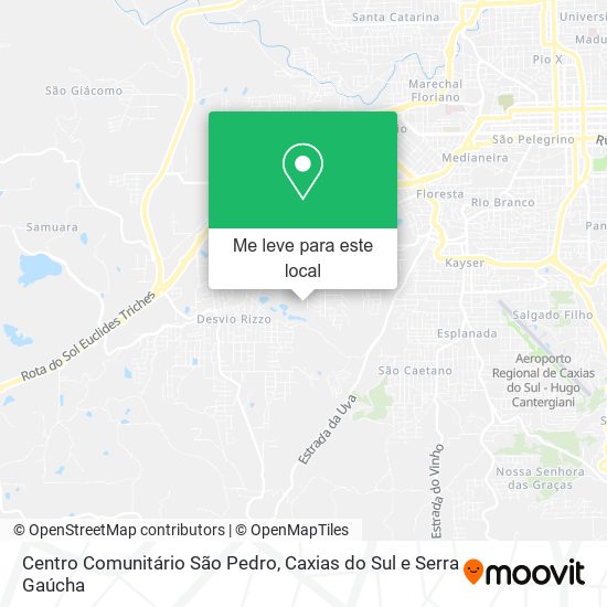 Centro Comunitário São Pedro mapa