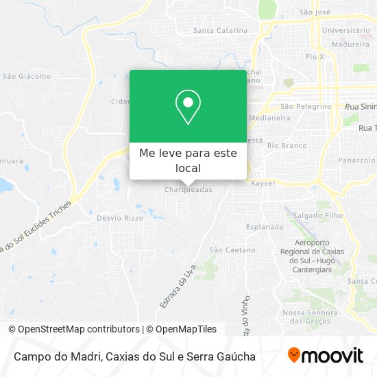 Campo do Madri mapa