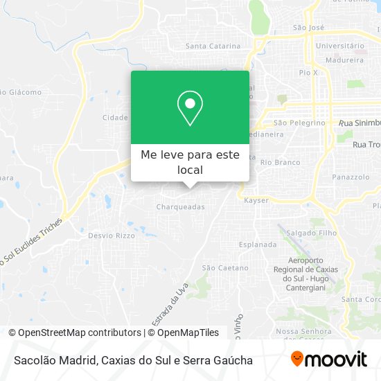 Sacolão Madrid mapa