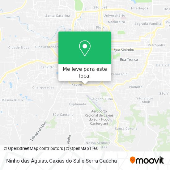 Ninho das Águias mapa