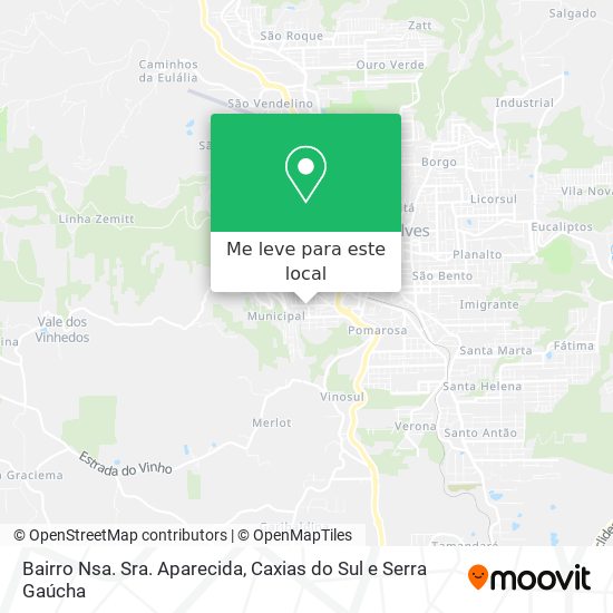 Bairro Nsa. Sra. Aparecida mapa
