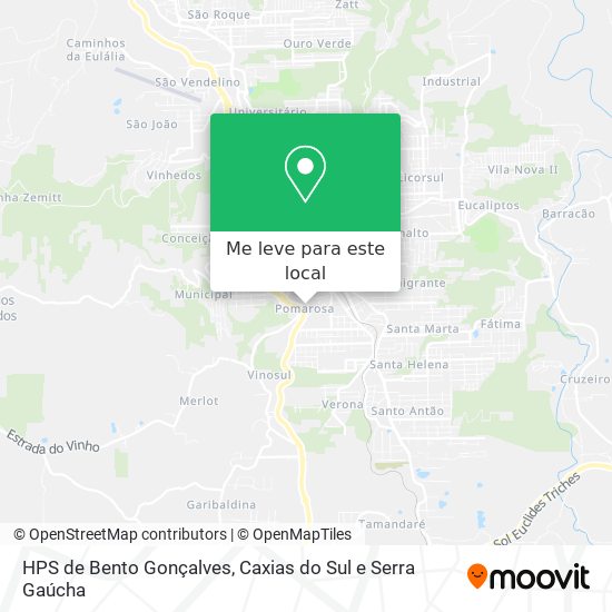 HPS de Bento Gonçalves mapa