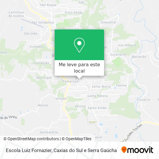 Escola Luiz Fornazier mapa