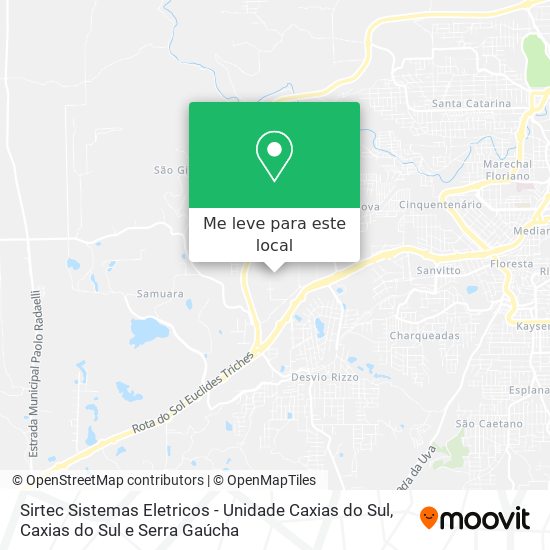 Sirtec Sistemas Eletricos - Unidade Caxias do Sul mapa