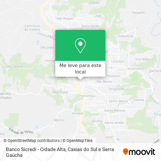 Banco Sicredi - Cidade Alta mapa