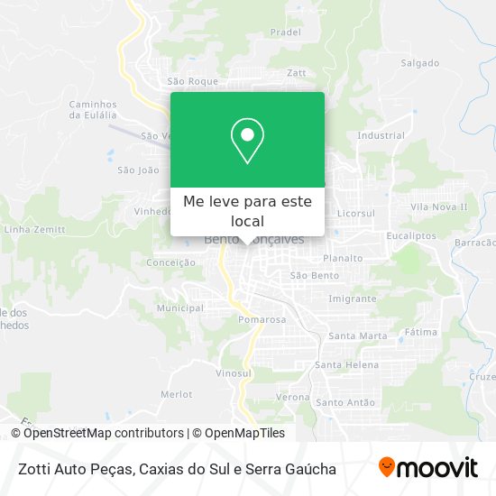 Zotti Auto Peças mapa