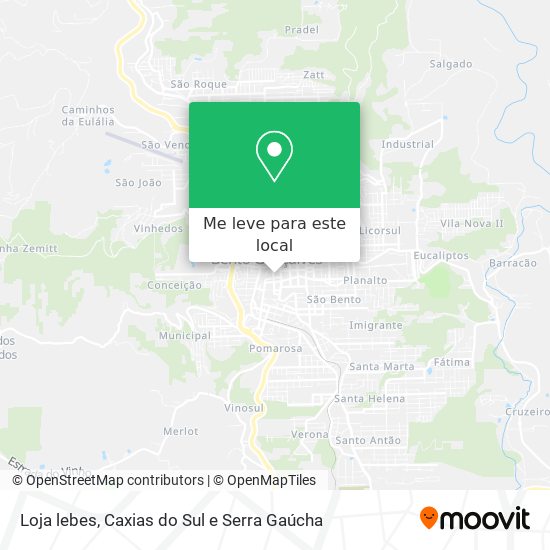 Loja lebes mapa