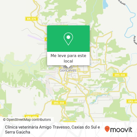 Clínica veterinária Amigo Travesso mapa