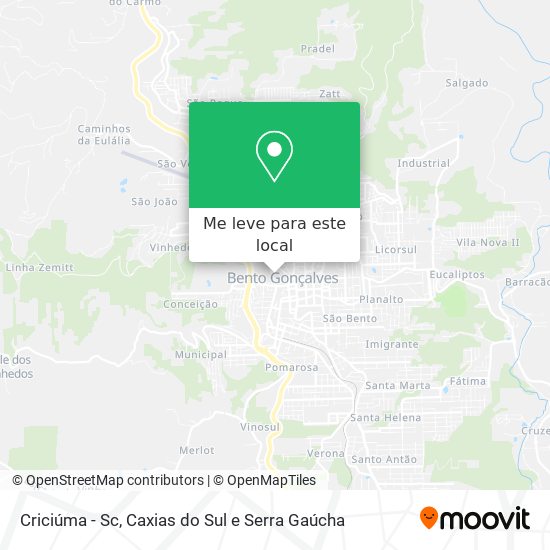 Criciúma - Sc mapa