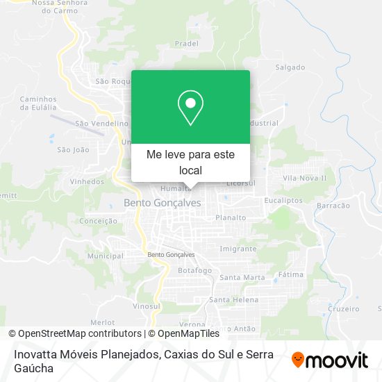 Inovatta Móveis Planejados mapa