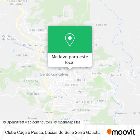 Clube Caça e Pesca mapa