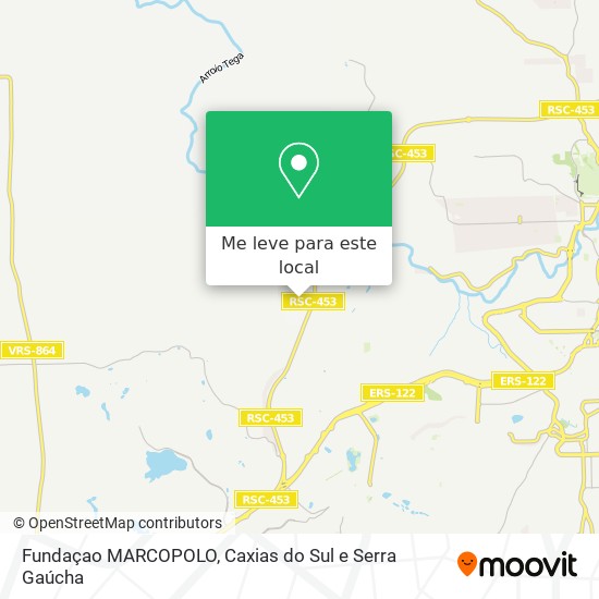 Fundaçao MARCOPOLO mapa