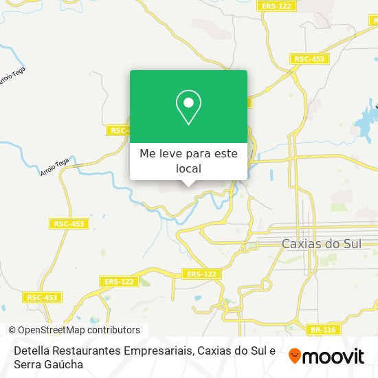 Detella Restaurantes Empresariais mapa