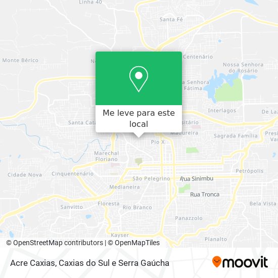 Acre Caxias mapa