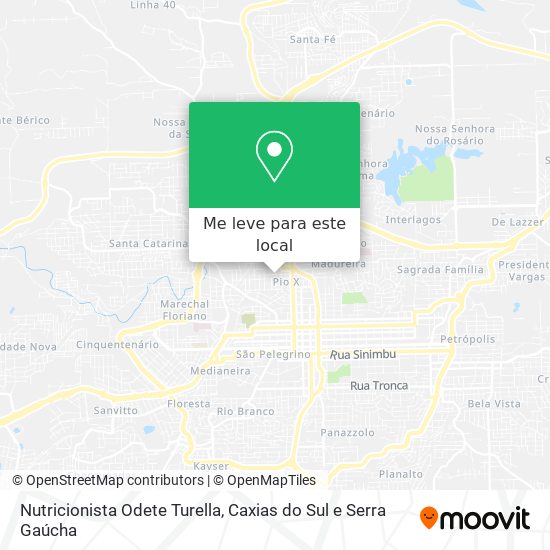 Nutricionista Odete Turella mapa